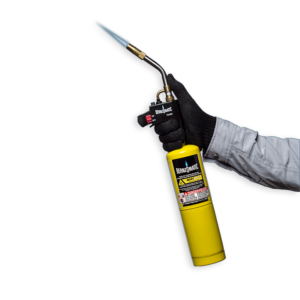 Bernzomatic TS4000 brander aluminiumbehuizzing zonder regelknop met swirl vlam propaan en mappro 4