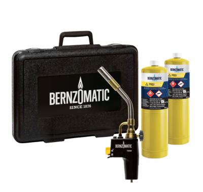 Bernzomatic TS8000CF koffer compleet met brander en 2 gasflessen zonder accessoires 3